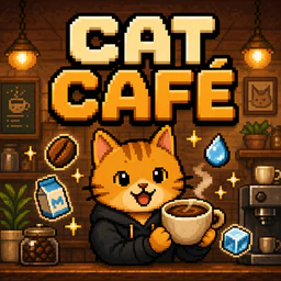 Cat Cafe cartridge artwork
