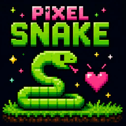 Pixel Snake cartridge art